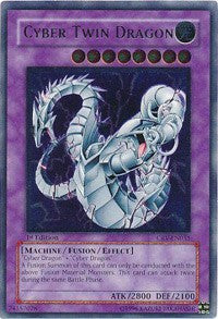 Cyber Twin Dragon (UTR) [CRV-EN035] Ultimate Rare | Fandemonia Ltd