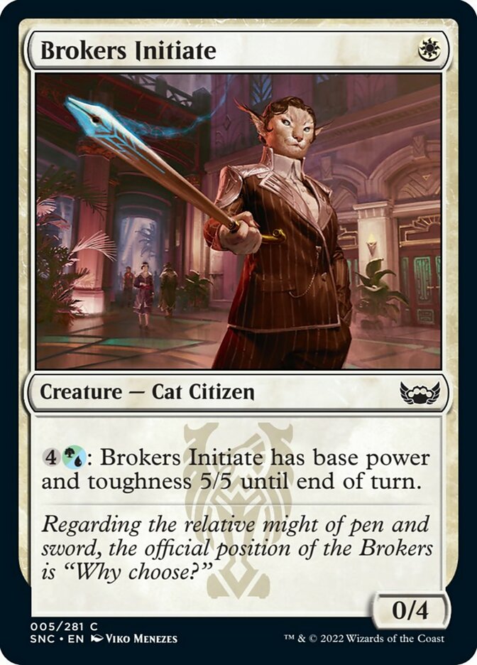 Brokers Initiate [Streets of New Capenna] | Fandemonia Ltd