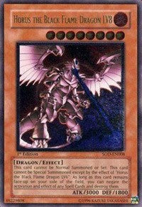 Horus the Black Flame Dragon LV8 (UTR) [SOD-EN008] Ultimate Rare | Fandemonia Ltd