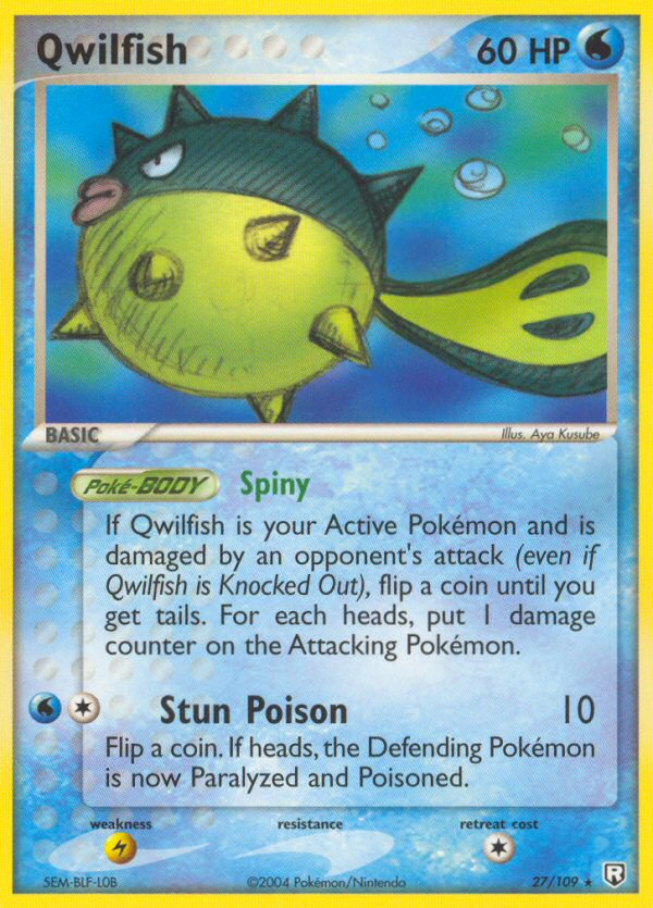 Qwilfish (27/109) [EX: Team Rocket Returns] | Fandemonia Ltd