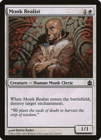 Monk Realist [Commander 2011] | Fandemonia Ltd