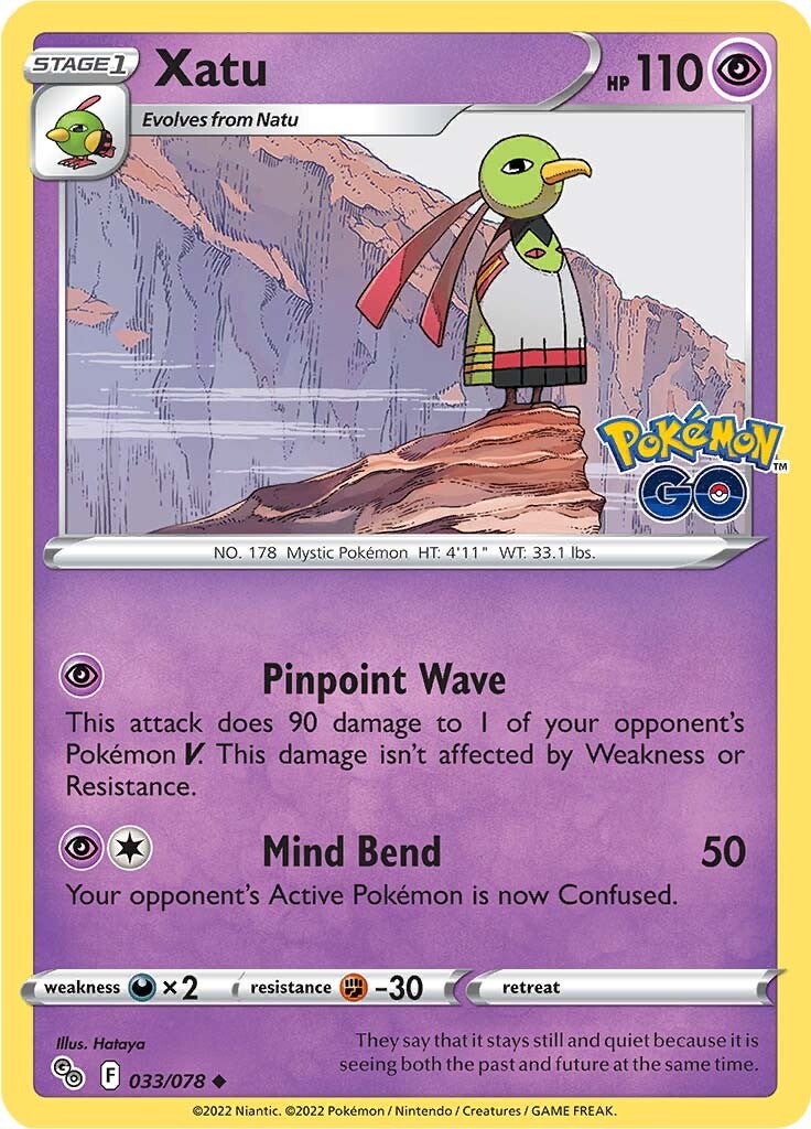 Xatu (033/078) [Pokémon GO] | Fandemonia Ltd