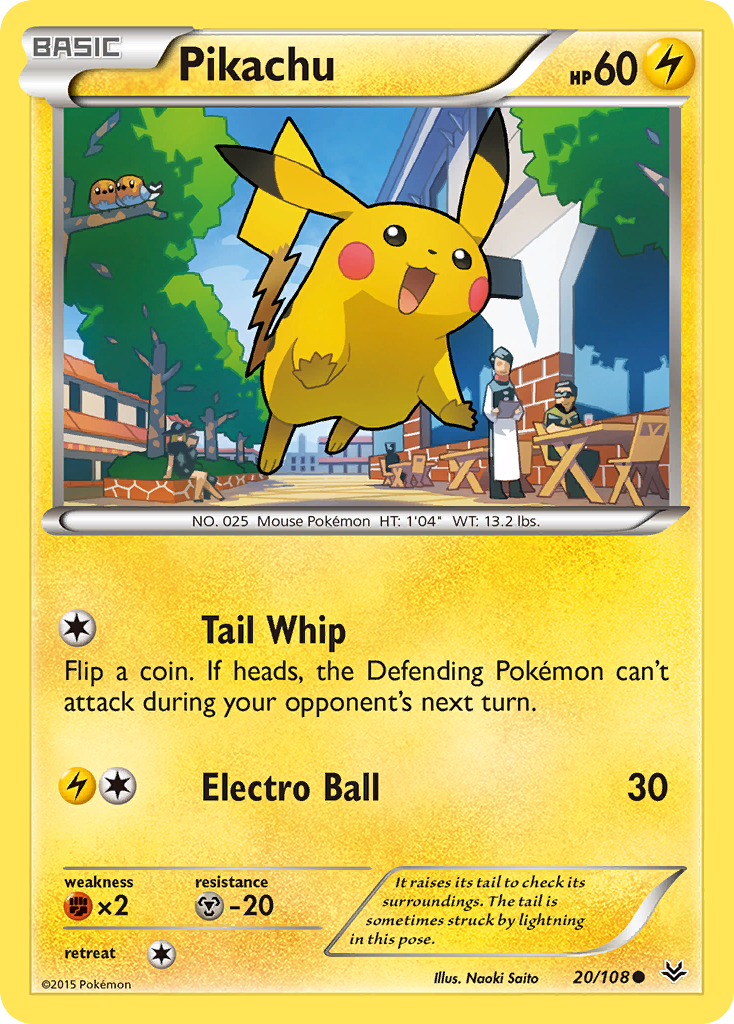 Pikachu (20/108) [XY: Roaring Skies] | Fandemonia Ltd