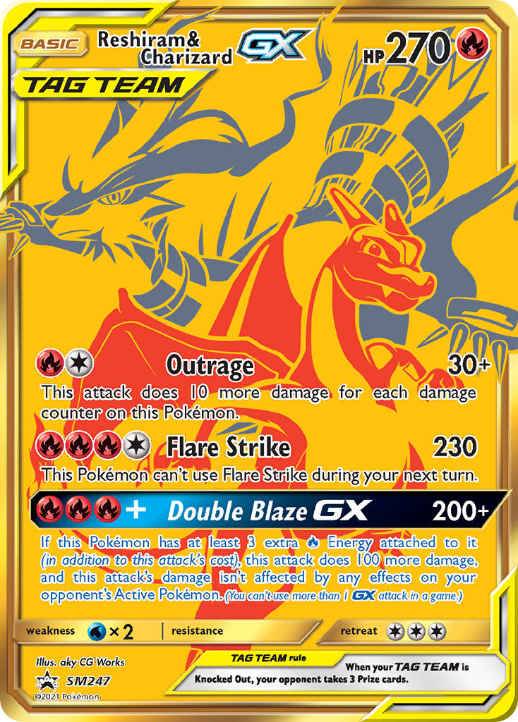 Reshiram & Charizard GX (SM247) (Jumbo Card) [Sun & Moon: Black Star Promos] | Fandemonia Ltd