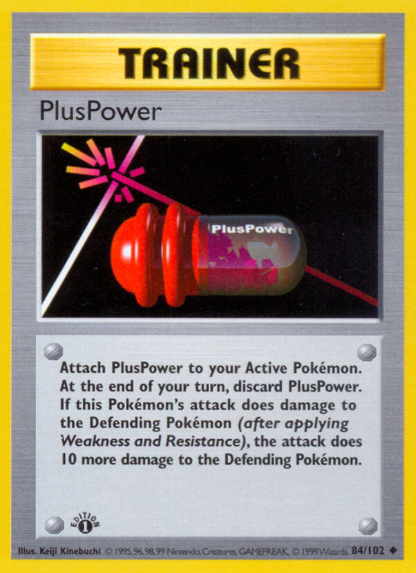 PlusPower (84/102) (Shadowless) [Base Set 1st Edition] | Fandemonia Ltd