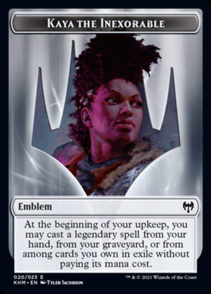 Emblem - Kaya, the Inexorable [Kaldheim] | Fandemonia Ltd