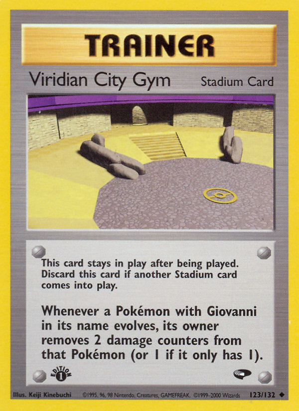 Viridian City Gym (123/132) [Gym Challenge 1st Edition] | Fandemonia Ltd