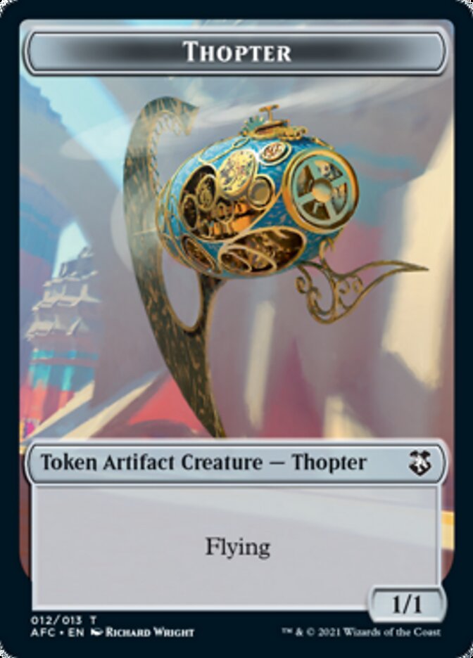 Thopter // Treasure Double-sided Token [Dungeons & Dragons: Adventures in the Forgotten Realms Commander Tokens] | Fandemonia Ltd