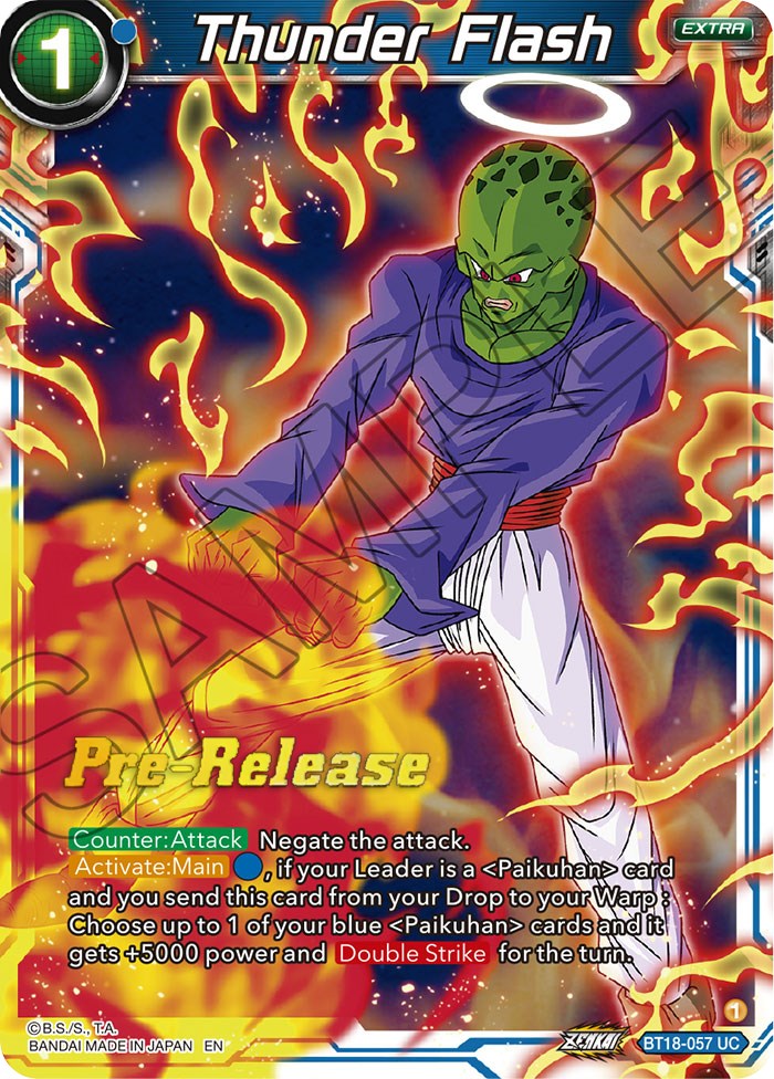 Thunder Flash (BT18-057) [Dawn of the Z-Legends Prerelease Promos] | Fandemonia Ltd