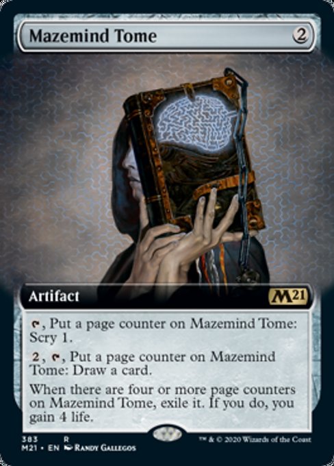 Mazemind Tome (Extended Art) [Core Set 2021] | Fandemonia Ltd