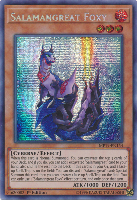 Salamangreat Foxy [MP19-EN154] Prismatic Secret Rare | Fandemonia Ltd