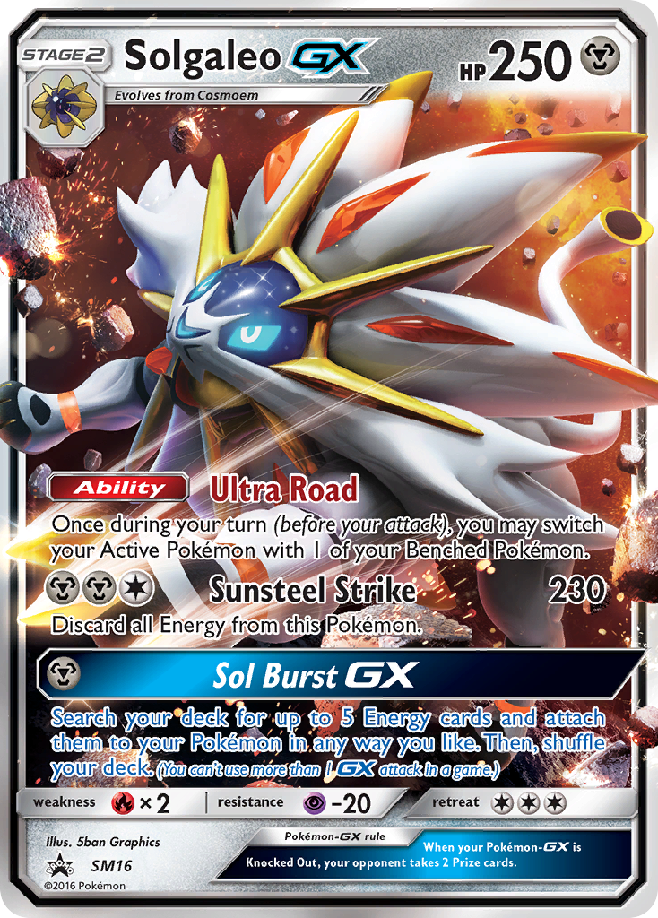 Solgaleo GX (SM16) [Sun & Moon: Black Star Promos] | Fandemonia Ltd