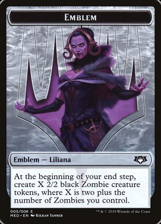 Emblem - Liliana, the Last Hope [Mythic Edition Tokens] | Fandemonia Ltd