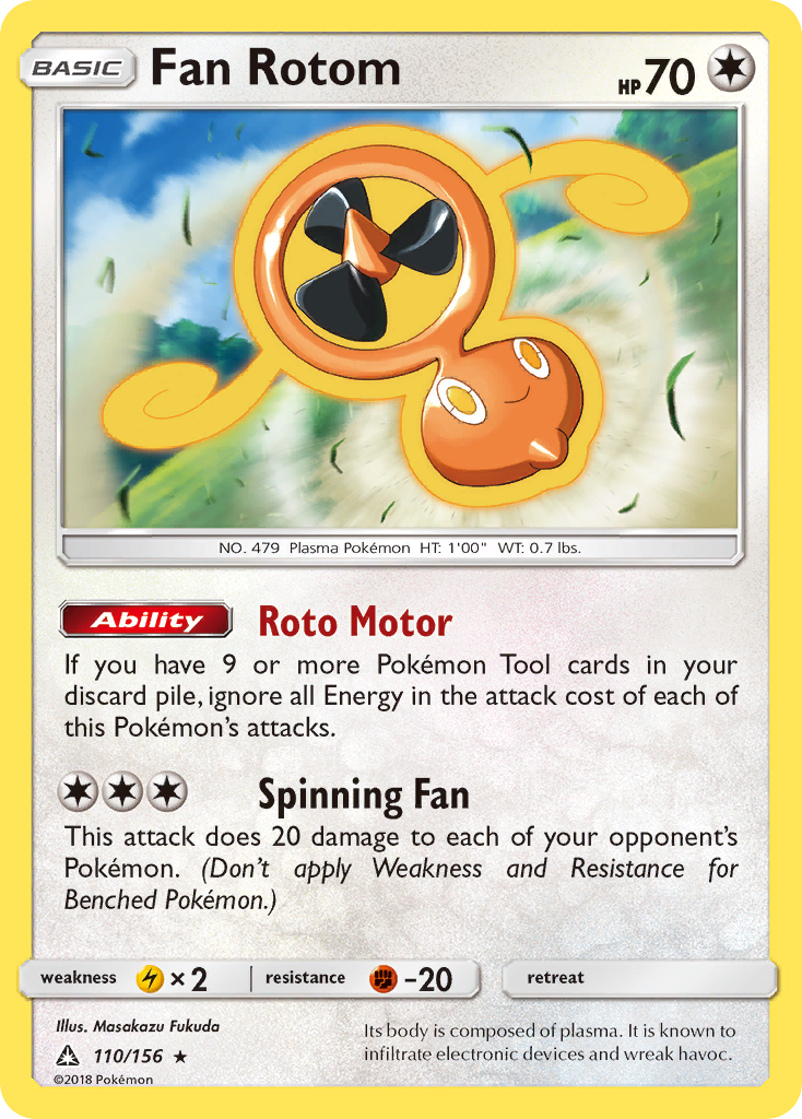 Fan Rotom (110/156) [Sun & Moon: Ultra Prism] | Fandemonia Ltd