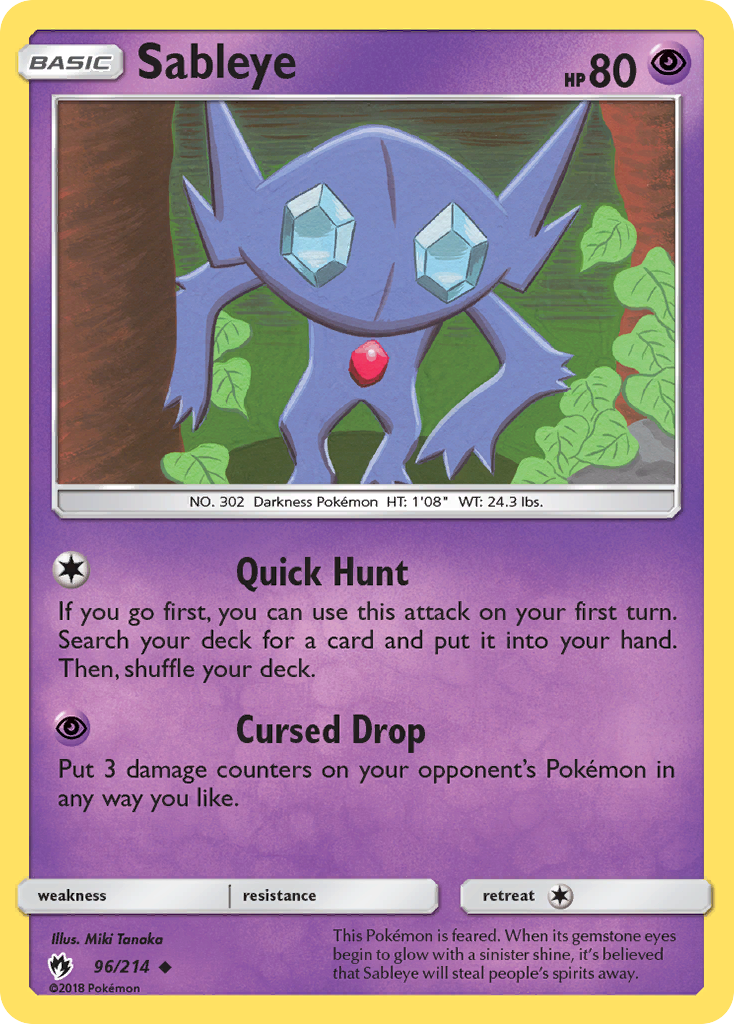 Sableye (96/214) [Sun & Moon: Lost Thunder] | Fandemonia Ltd