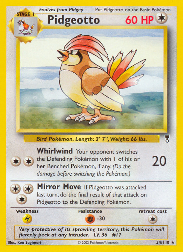 Pidgeotto (34/110) [Legendary Collection] | Fandemonia Ltd