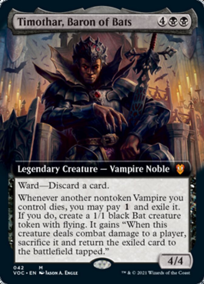 Timothar, Baron of Bats (Extended) [Innistrad: Crimson Vow Commander] | Fandemonia Ltd