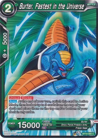 Burter, Fastest in the Universe [BT10-080] | Fandemonia Ltd