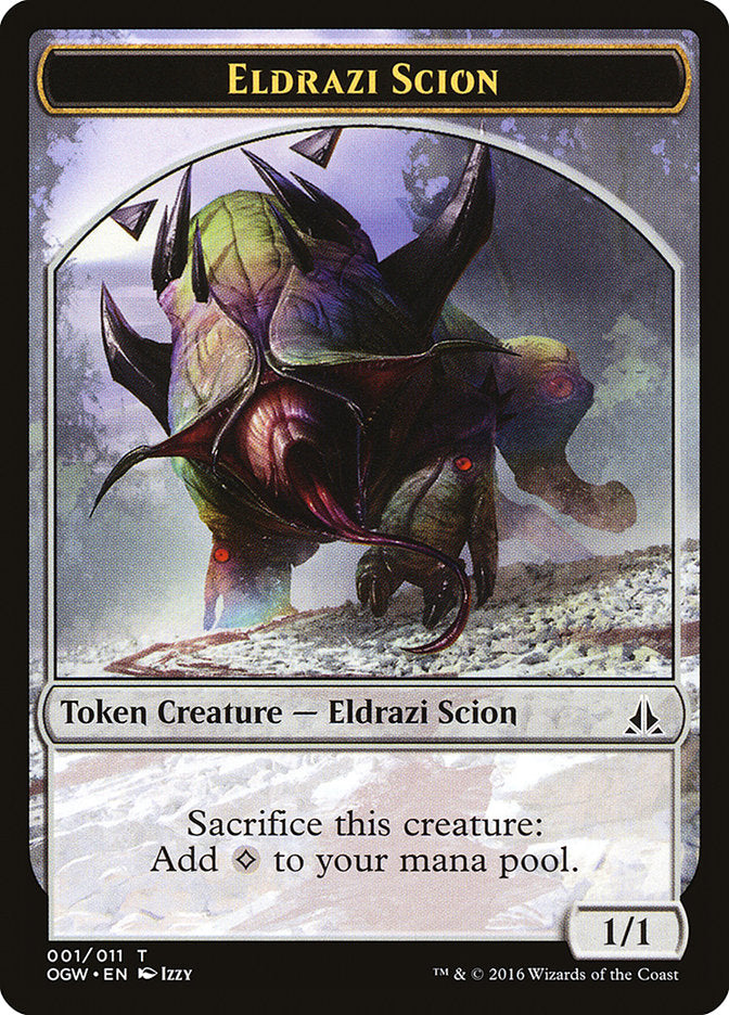 Eldrazi Scion (001/011) [Oath of the Gatewatch Tokens] | Fandemonia Ltd