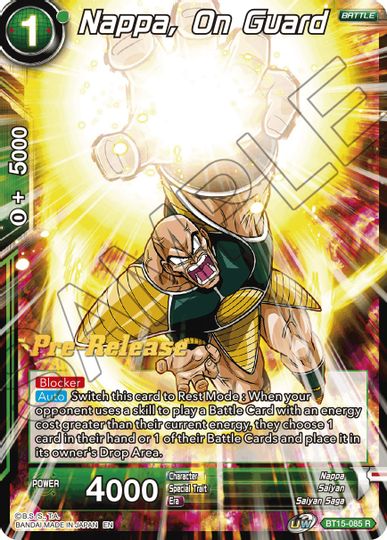 Nappa, on Guard (BT15-085) [Saiyan Showdown Prerelease Promos] | Fandemonia Ltd