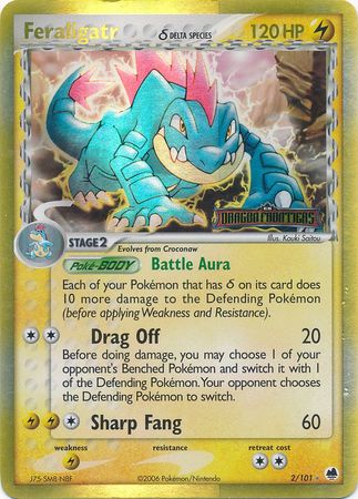 Feraligatr (2/101) (Delta Species) (Stamped) [EX: Dragon Frontiers] | Fandemonia Ltd