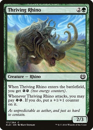 Thriving Rhino [Kaladesh] | Fandemonia Ltd