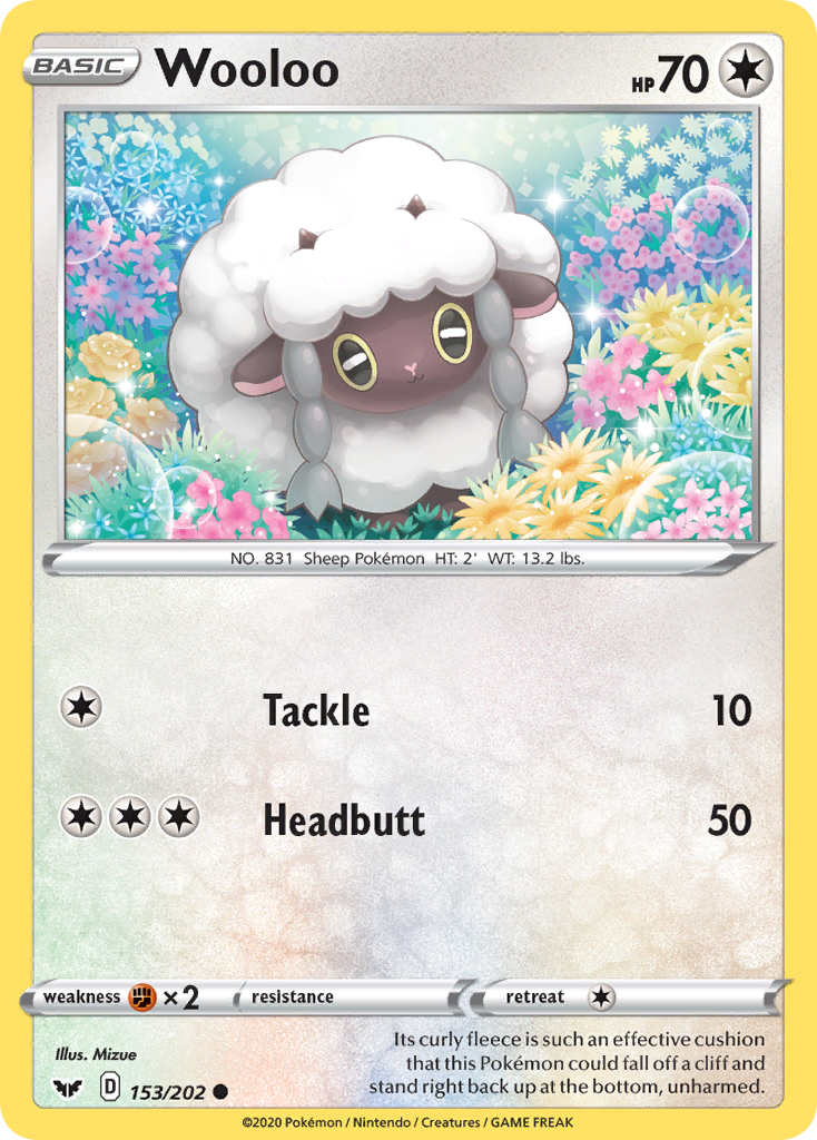 Wooloo (153/202) [Sword & Shield: Base Set] | Fandemonia Ltd