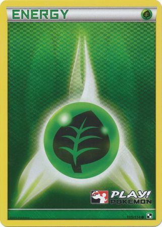 Grass Energy (105/114) (Play Pokemon Promo) [Black & White: Base Set] | Fandemonia Ltd