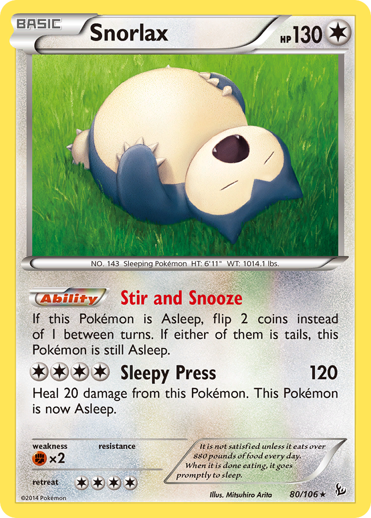 Snorlax (80/106) [XY: Flashfire] | Fandemonia Ltd