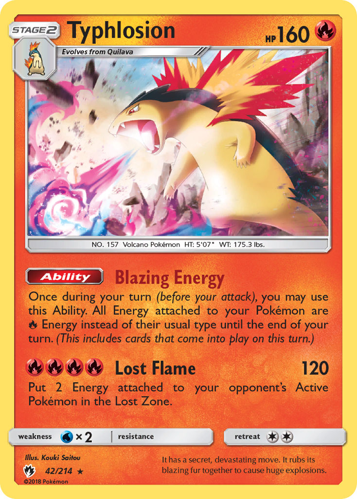 Typhlosion (42/214) [Sun & Moon: Lost Thunder] | Fandemonia Ltd