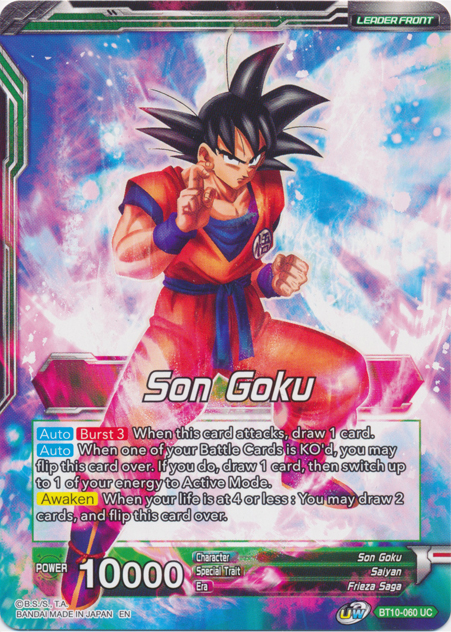 Son Goku // Ferocious Strike SS Son Goku (BT10-060) [Rise of the Unison Warrior Prerelease Promos] | Fandemonia Ltd