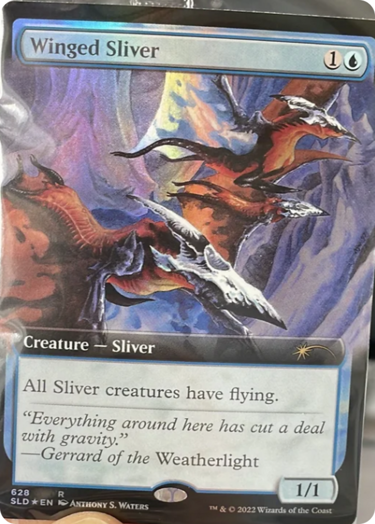 Winged Sliver (Extended Art) [Secret Lair Drop Promos] | Fandemonia Ltd