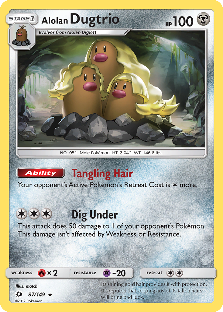 Alolan Dugtrio (87/149) [Sun & Moon: Base Set] | Fandemonia Ltd