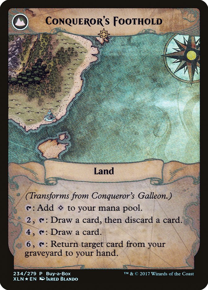 Conqueror's Galleon // Conqueror's Foothold (Buy-A-Box) [Ixalan Treasure Chest] | Fandemonia Ltd