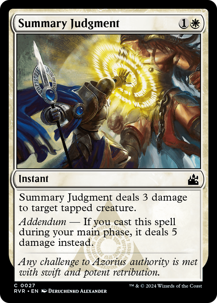 Summary Judgment [Ravnica Remastered] | Fandemonia Ltd