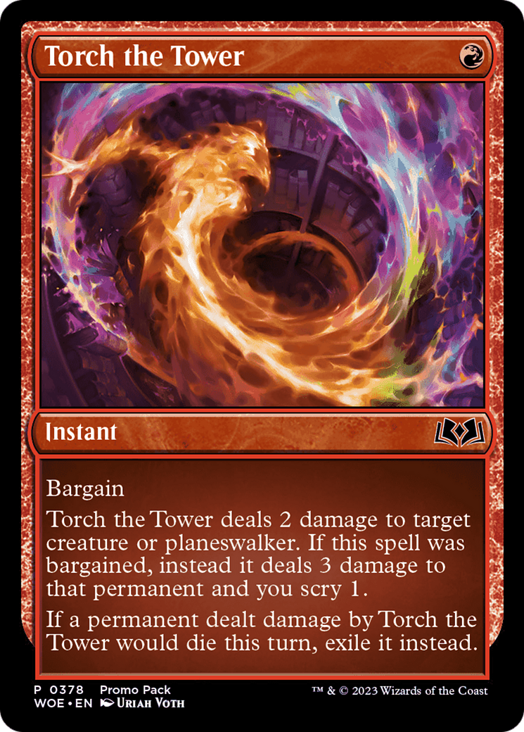 Torch the Tower (Promo Pack) [Wilds of Eldraine Promos] | Fandemonia Ltd