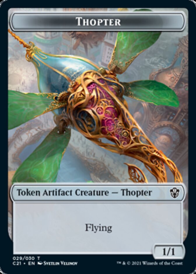 Golem (026) // Thopter Token [Commander 2021 Tokens] | Fandemonia Ltd