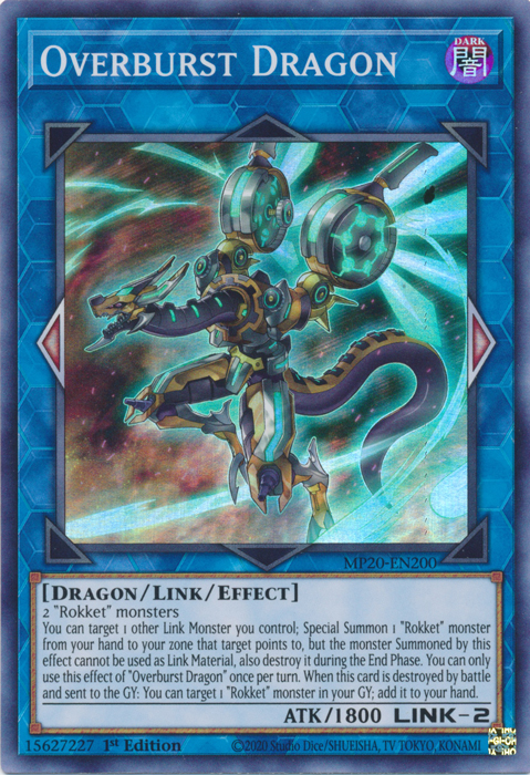 Overburst Dragon [MP20-EN200] Super Rare | Fandemonia Ltd