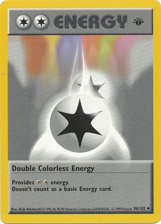 Double Colorless Energy (96/102) (Shadowless) [Base Set 1st Edition] | Fandemonia Ltd