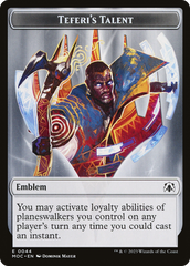 Elemental (02) // Teferi's Talent Emblem Double-Sided Token [March of the Machine Commander Tokens] | Fandemonia Ltd