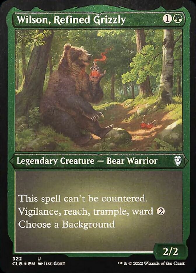 Wilson, Refined Grizzly (Foil Etched) [Commander Legends: Battle for Baldur's Gate] | Fandemonia Ltd