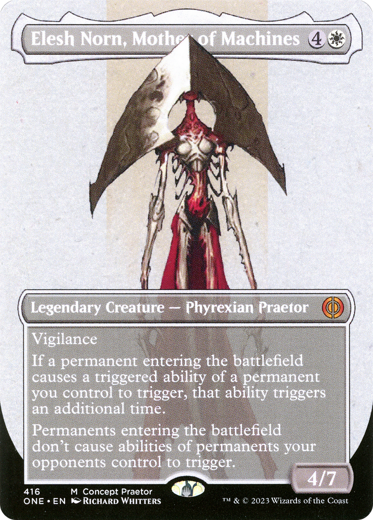 Elesh Norn, Mother of Machines (Borderless Concept Praetors) [Phyrexia: All Will Be One] | Fandemonia Ltd