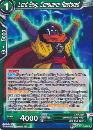 Lord Slug, Conqueror Restored [BT12-061] | Fandemonia Ltd