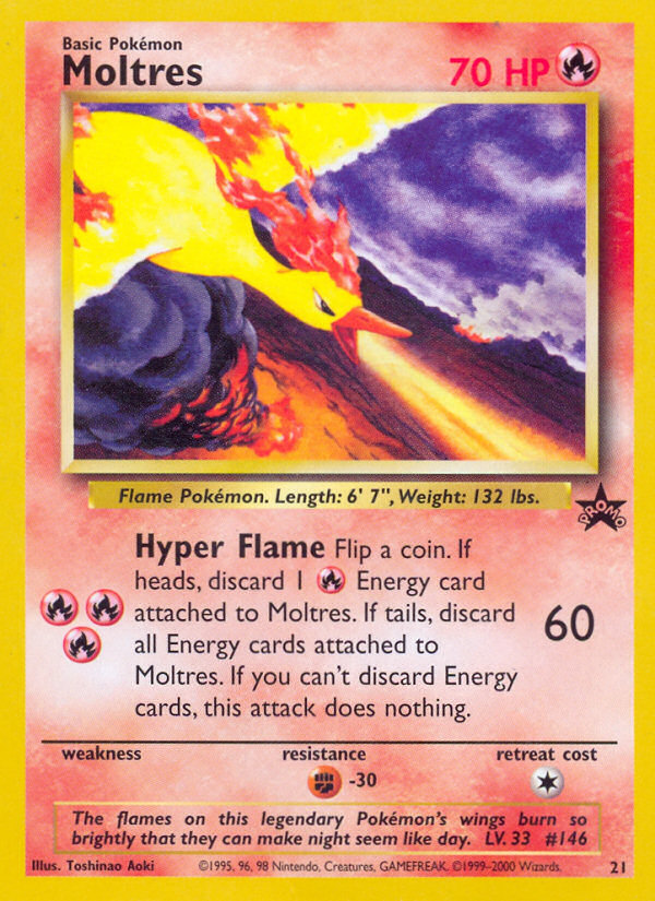 Moltres (21) [Wizards of the Coast: Black Star Promos] | Fandemonia Ltd