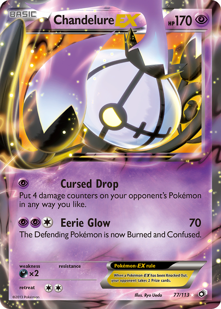 Chandelure EX (77/113) [Black & White: Legendary Treasures] | Fandemonia Ltd