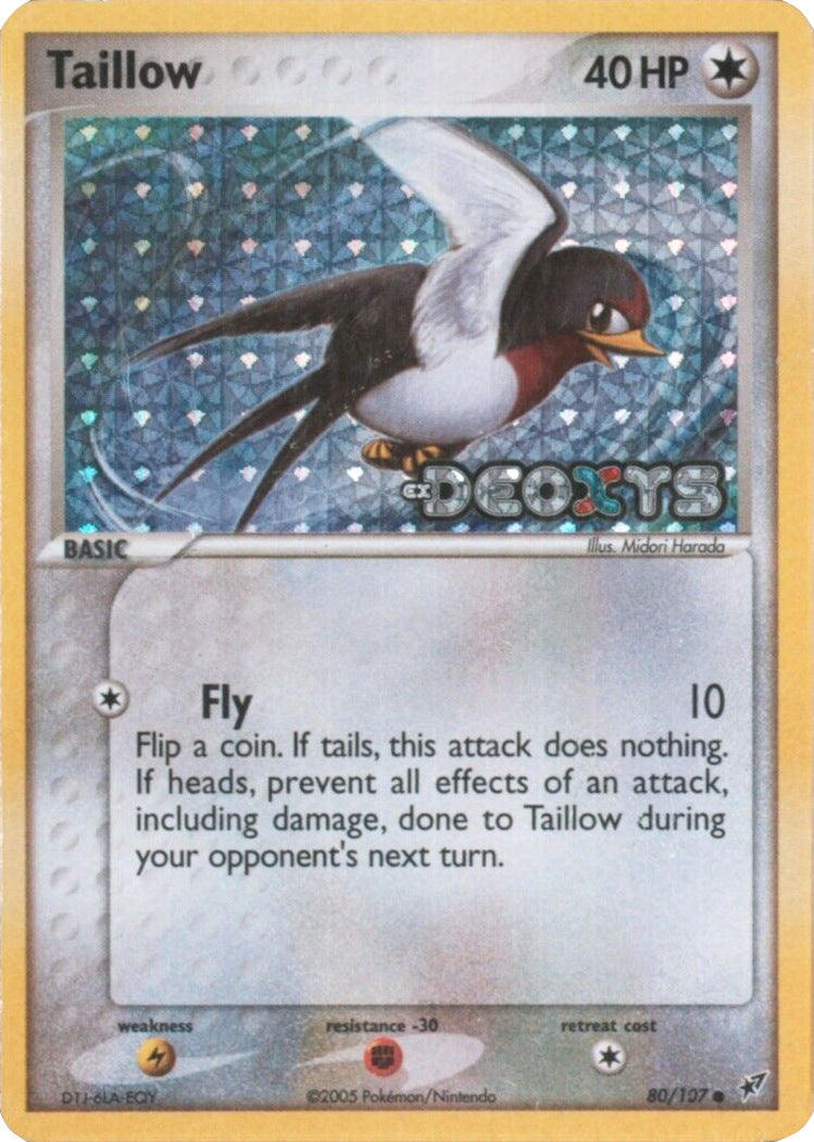 Taillow (80/107) (Stamped) [EX: Deoxys] | Fandemonia Ltd