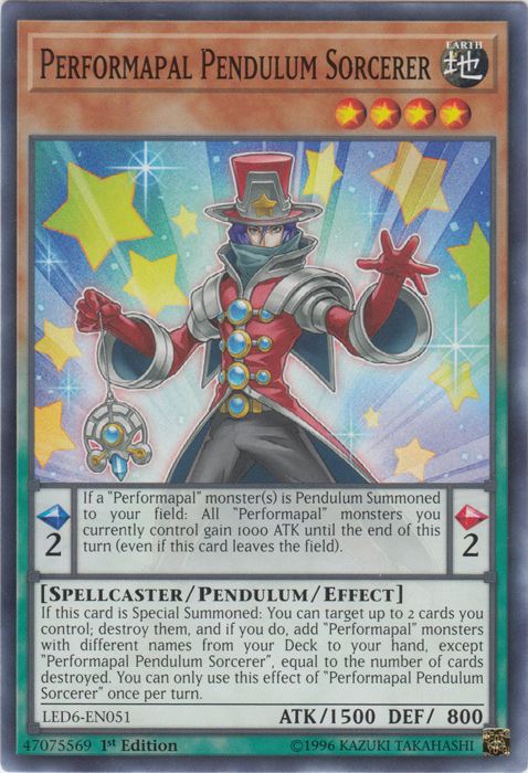 Performapal Pendulum Sorcerer [LED6-EN051] Common | Fandemonia Ltd