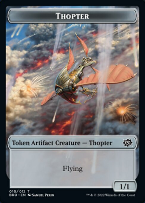 Powerstone // Thopter Double-Sided Token [The Brothers' War Tokens] | Fandemonia Ltd