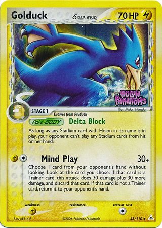 Golduck (43/110) (Delta Species) (Stamped) [EX: Holon Phantoms] | Fandemonia Ltd