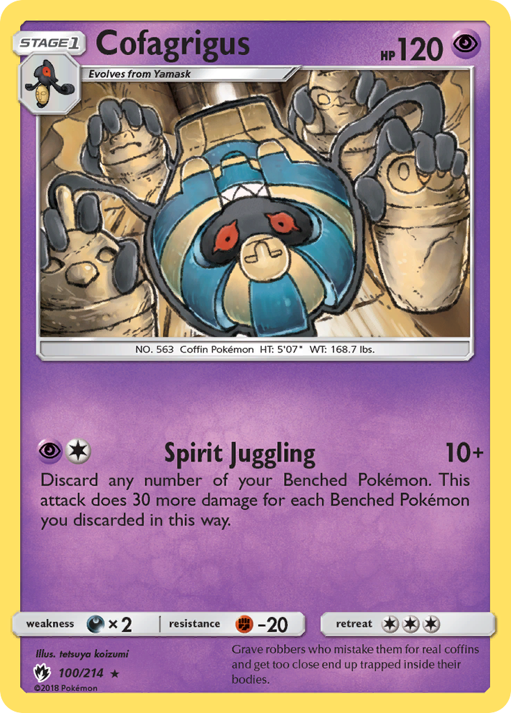 Cofagrigus (100/214) [Sun & Moon: Lost Thunder] | Fandemonia Ltd